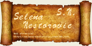 Selena Nestorović vizit kartica